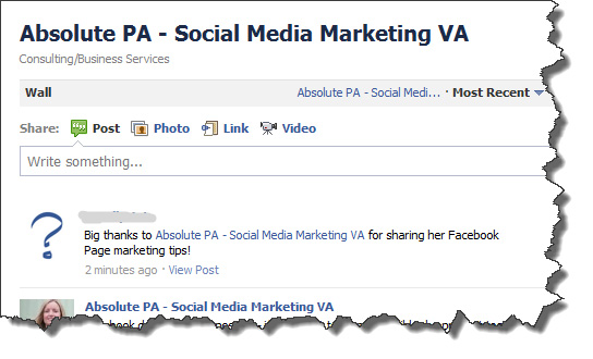 Tagging another page in Facebook Tagging another page in Facebook