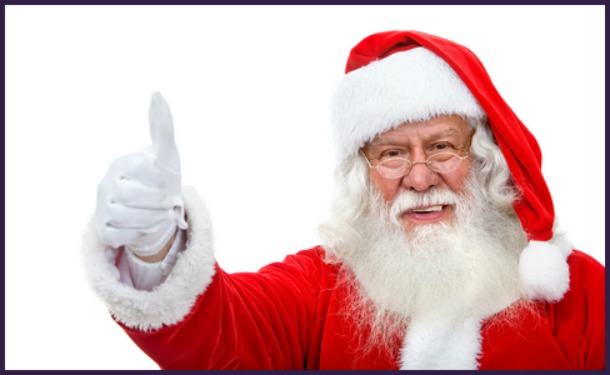 Thumbs up Santa Thumbs up Santa
