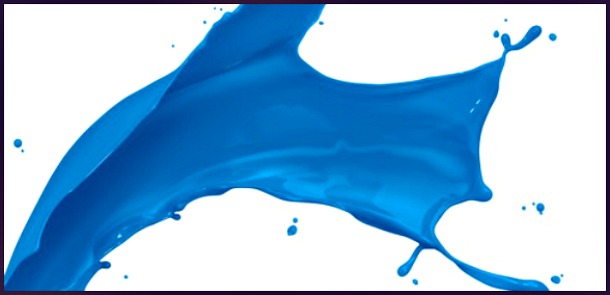 Blue paint Blue paint