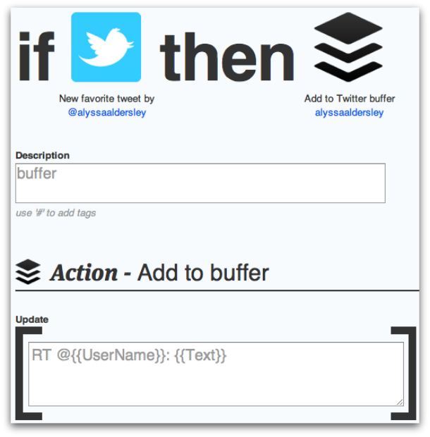 ifttt to Buffer recipe ifttt to Buffer recipe