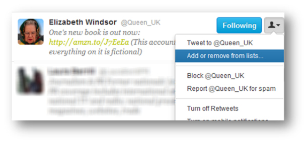 using Twitter lists using Twitter lists