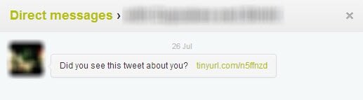 direct message spam on twitter