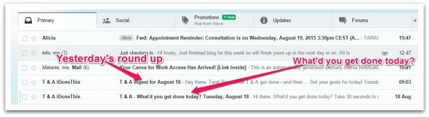 I done this daily email
